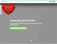 Tablet Screenshot of naturalhealthchirocare.com